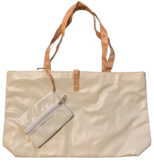 Tote bag - 2-piece white.