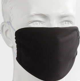 Face mask adult cloth - black.