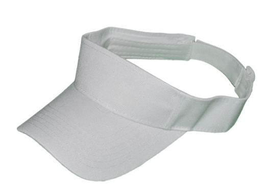 Cloth visor - white.