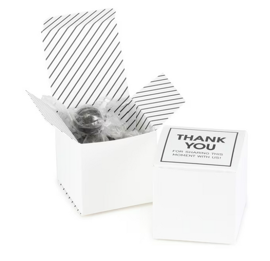 Ceremony favor boxes. - thank you. Package of 25 favor boxes.