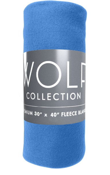 Fleece blanket 50" x 60" - blue.