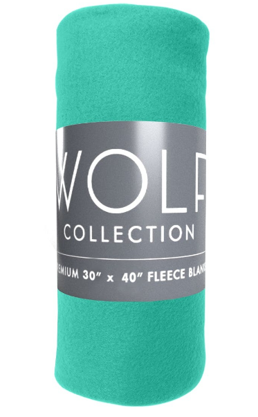 Fleece blanket 50" x 60" - green.