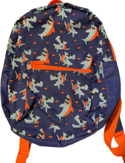 Kid's shark book bag.