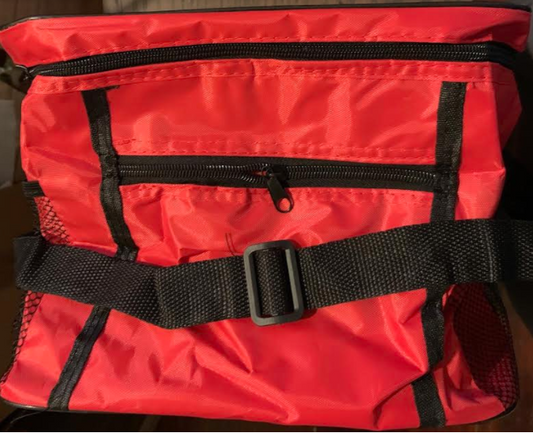 Thermal insulated storage bag - red.